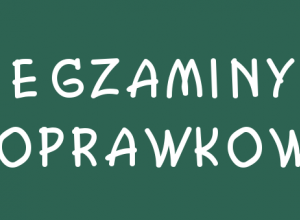 Terminy egzaminów poprawkowych – Sierpień 2026r.
